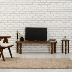 Mobile porta TV Fengshen, 140x35h40 cm,<Dmora Cheap