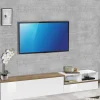 Mobile porta TV Fetta, cm 240x40h50, Bianco lucido e Acero<Dmora Outlet