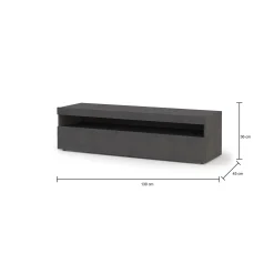 Mobile porta TV Gianna, cm 130x45h36,<Dmora Best Sale