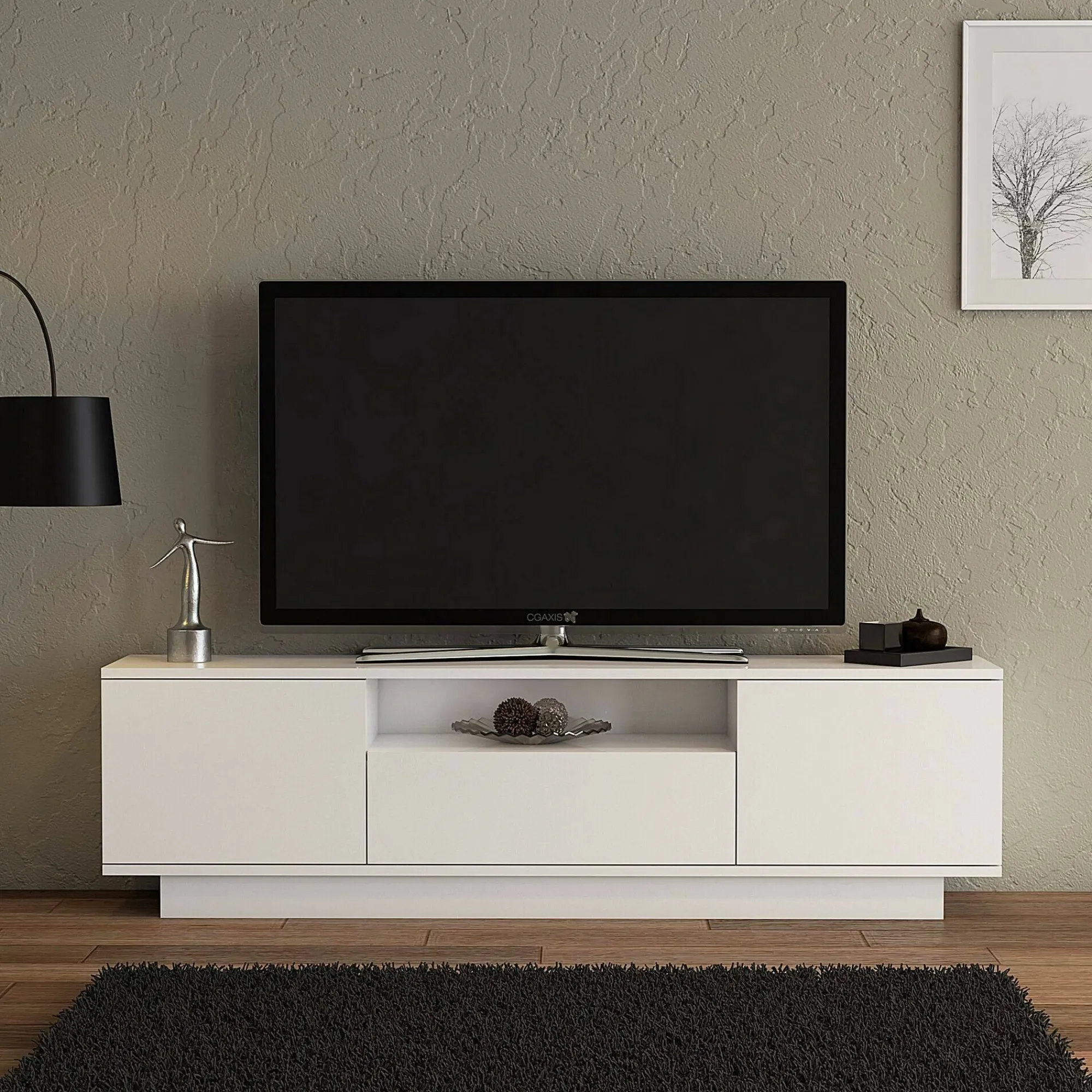 Mobile porta TV Giuseppa, 160x30h45 cm,<Dmora Hot