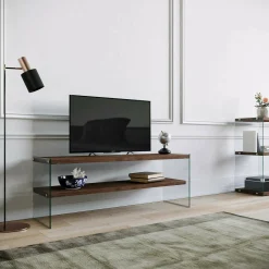 Mobile porta TV Italia, 120x35h45 cm,<Dmora New