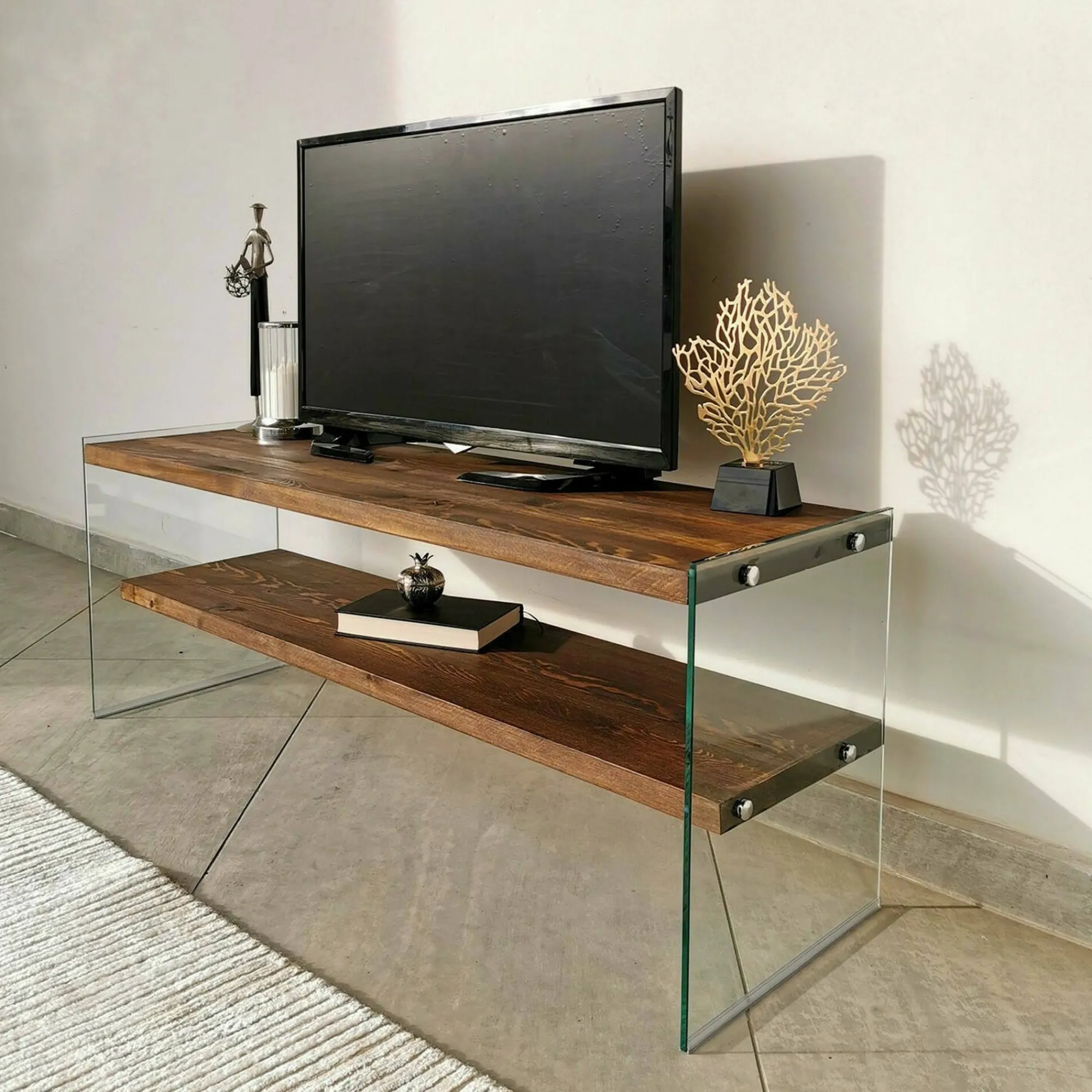 Mobile porta TV Italia, 120x35h45 cm,<Dmora Online