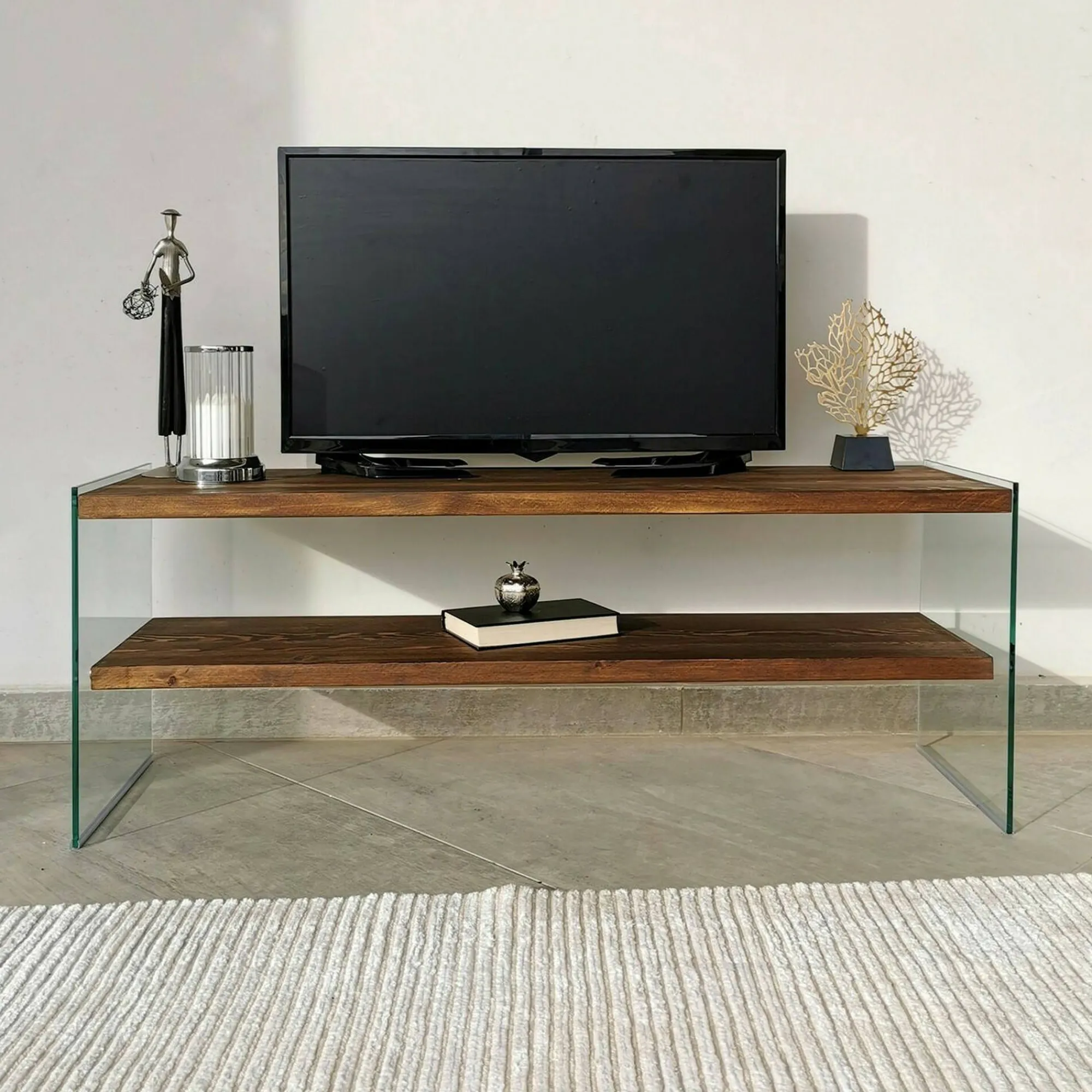 Mobile porta TV Italia, 120x35h45 cm,<Dmora Online