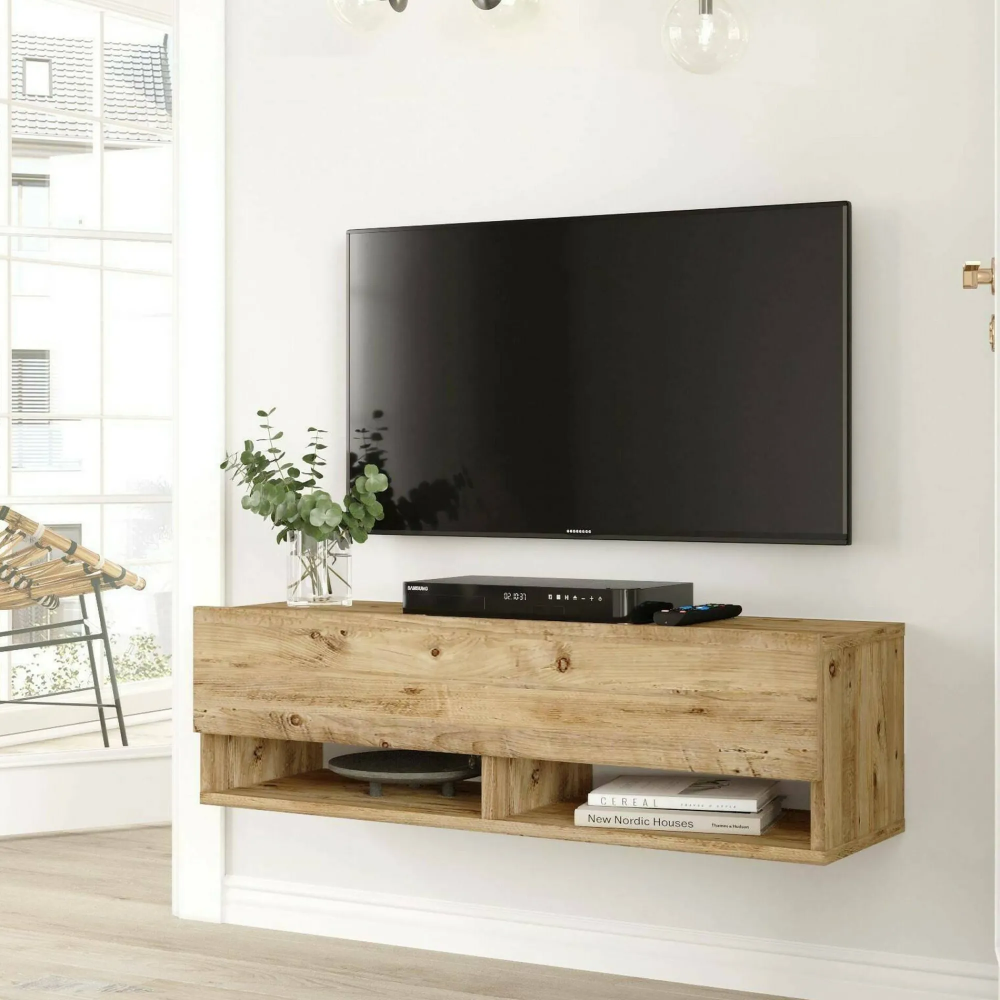 Mobile porta TV Iva, 100x32h29 cm,<Dmora Sale