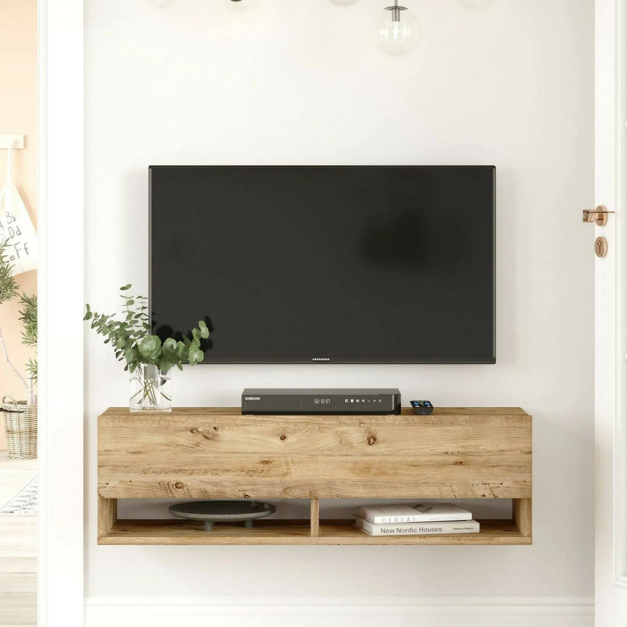 Mobile porta TV Iva, 100x32h29 cm,<Dmora Sale