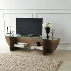 Mobile porta TV Kasuga, 158x35h40 cm,<Dmora Store