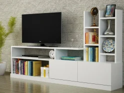 Mobile porta TV Kristal, 164x25h91 cm,<Dmora Sale