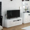 Mobile porta TV Kunzite, 139x42h53 cm, Rovere e Bianco<Dmora Best Sale