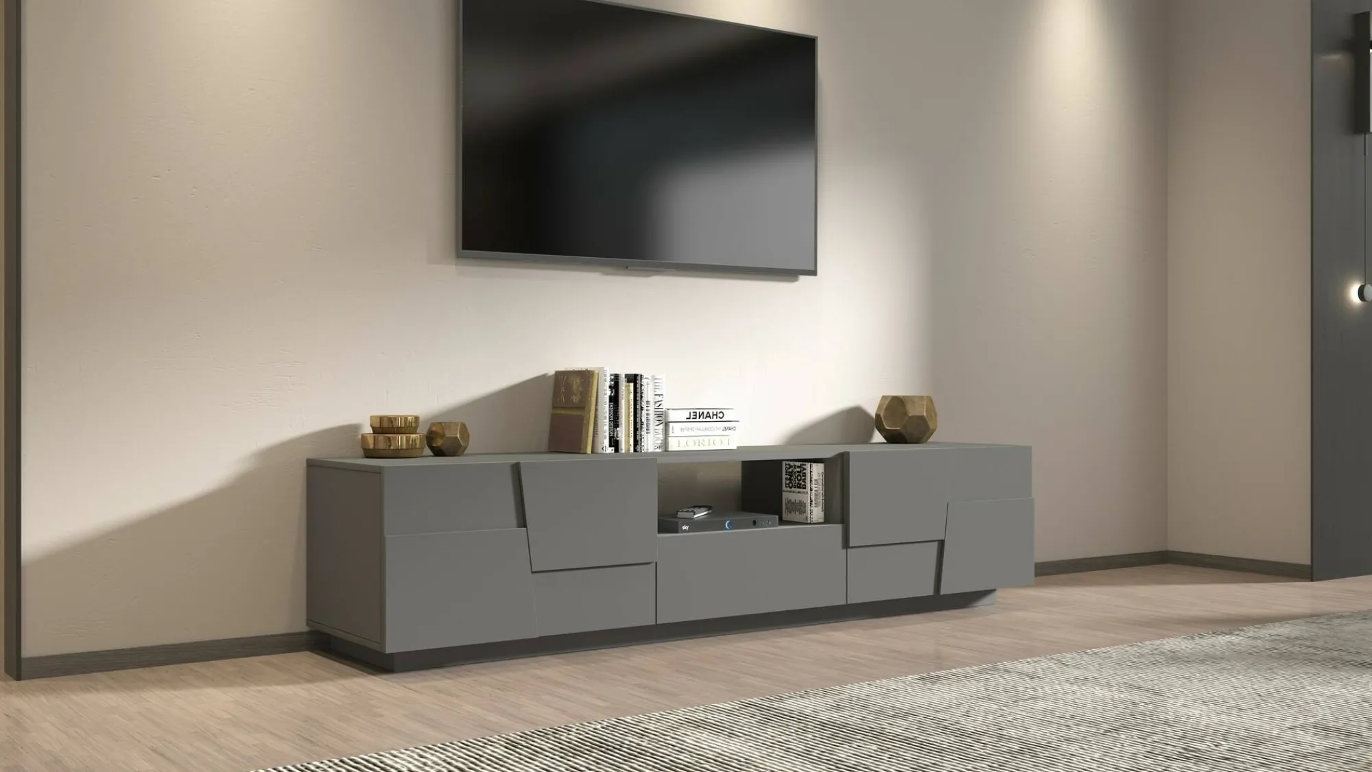 Mobile porta TV Maestrale, 220x44h46 cm,<Dmora Discount
