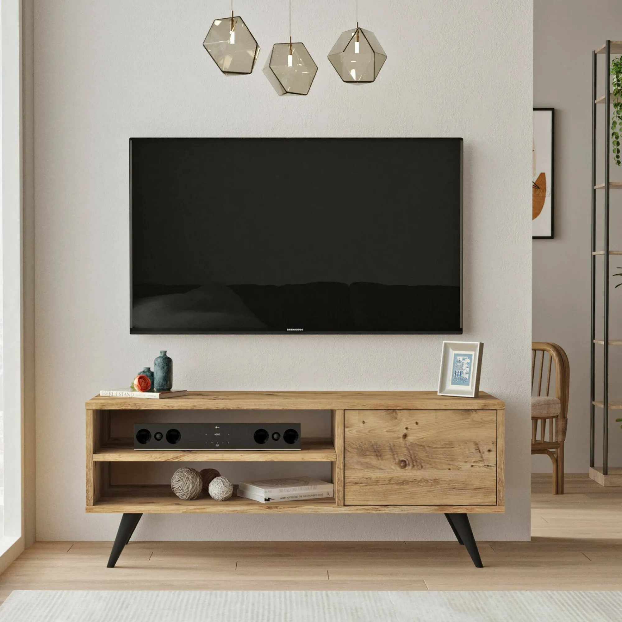 Mobile porta TV Max, 110x40h44 cm,<Dmora New