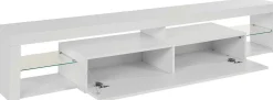 Mobile porta TV Meti, 200x40h35 cm, lucido<Dmora Discount
