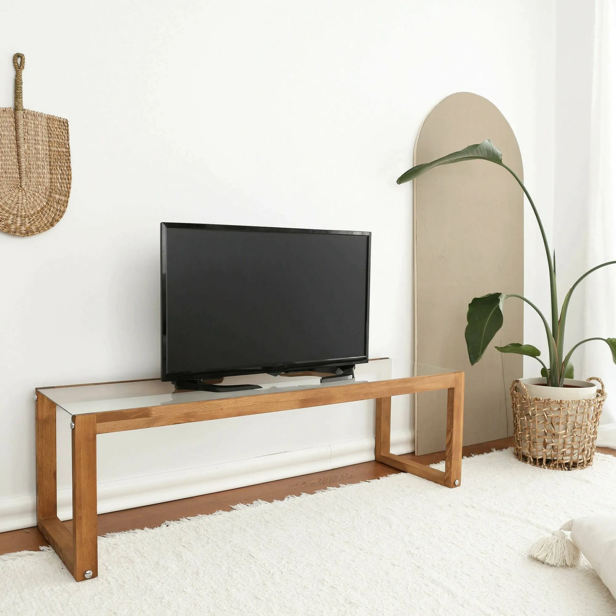 Mobile porta TV Nanauk, 130x40h40 cm, Querci<Dmora Online