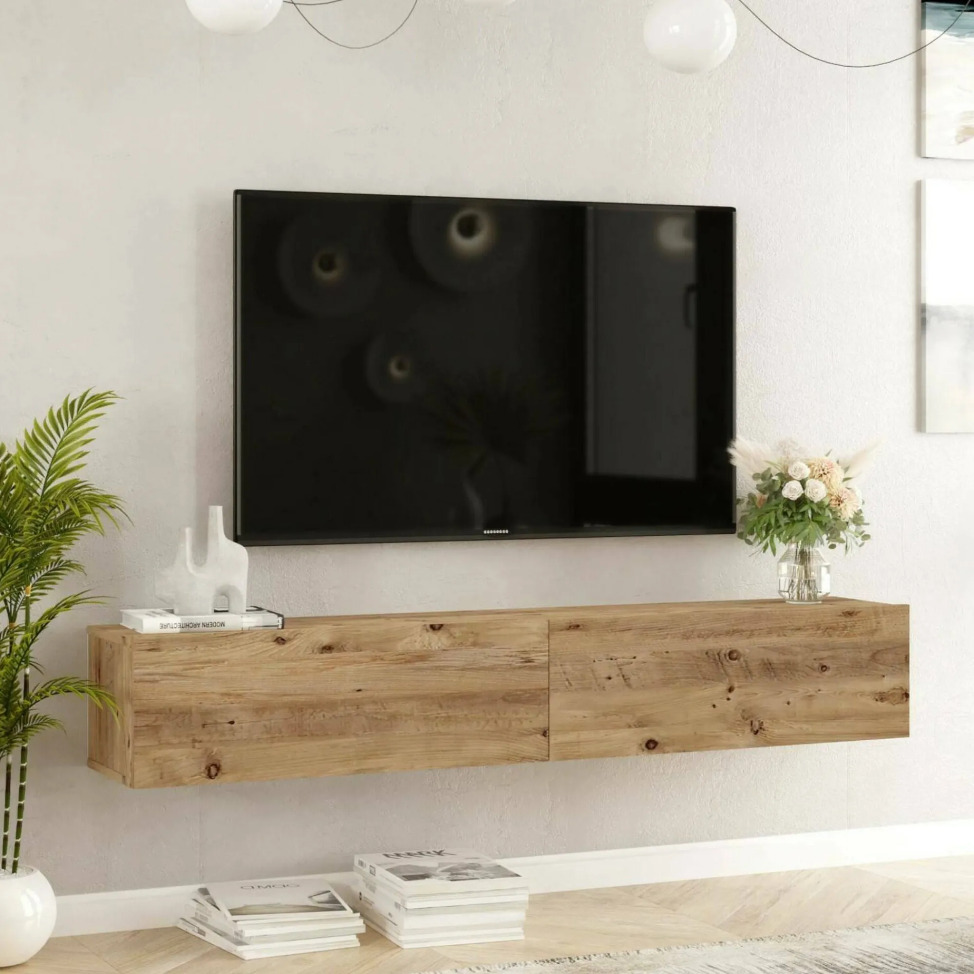 Mobile porta TV Pavone, 180x32h30 cm,<Dmora Best