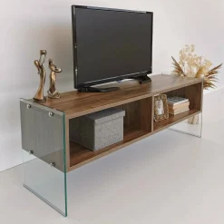 Mobile porta TV Winifred, 120x35h45 cm,<Dmora Clearance