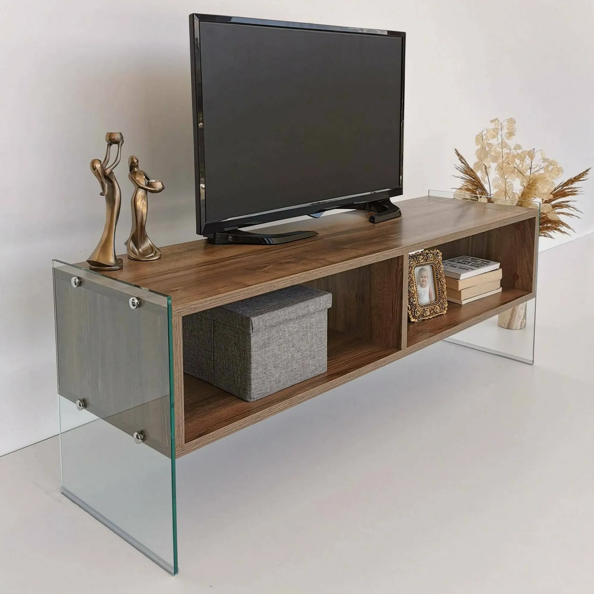 Mobile porta TV Winifred, 120x35h45 cm,<Dmora Clearance