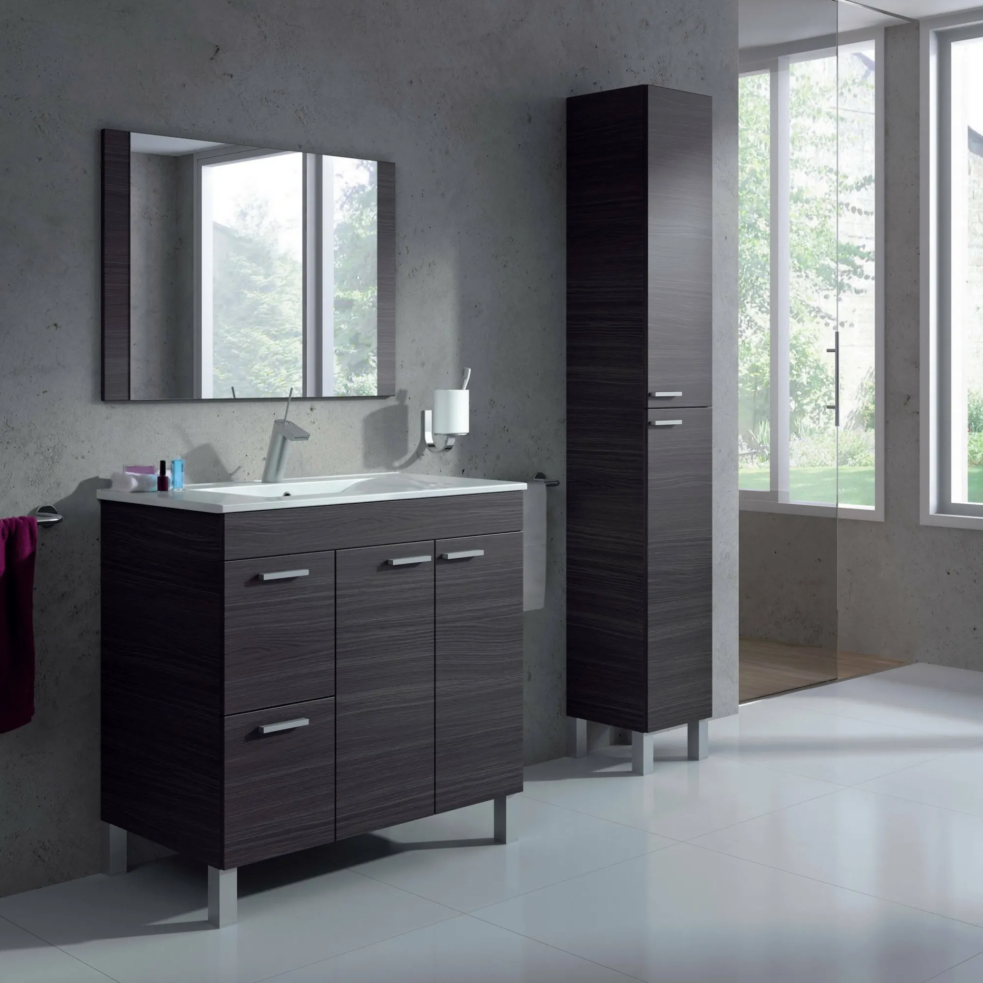 Mobile sottolavabo Dgabett, 80x45h80 cm,<Dmora Outlet