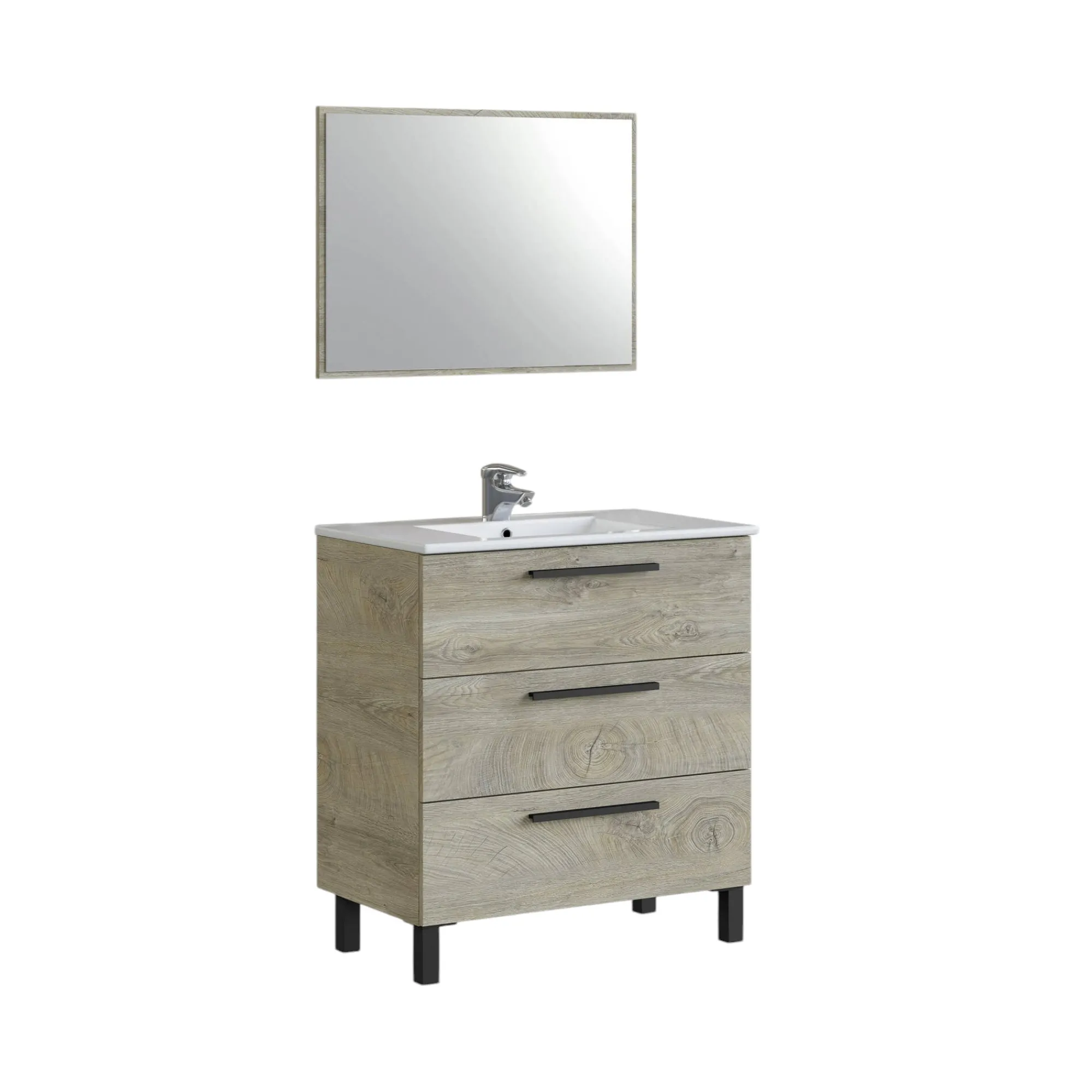 Mobile sottolavabo Elleboro, 80x45h86 cm,<Dmora Online