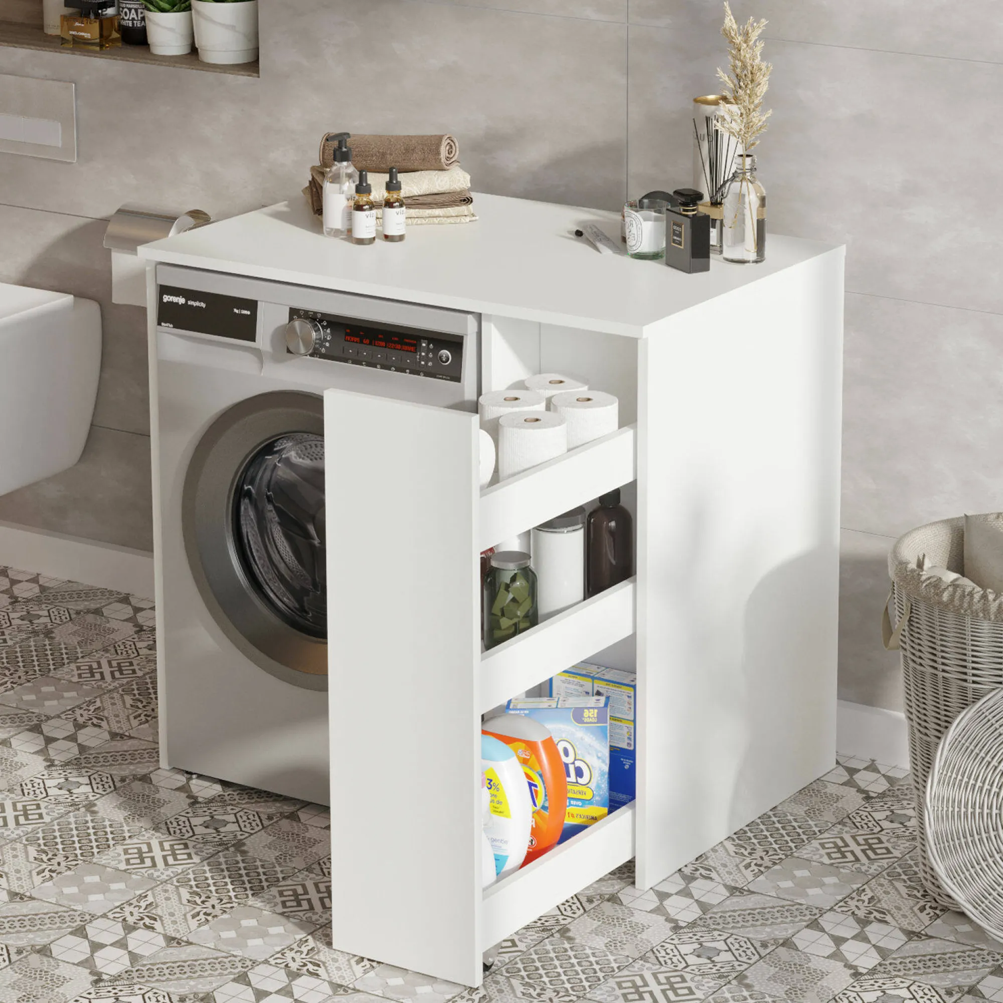 Mobile sottolavabo emile, 94x60 h88 cm,<Dmora Store