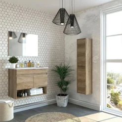 Mobile sottolavabo Enio, 80x45h64 cm,<Dmora Hot