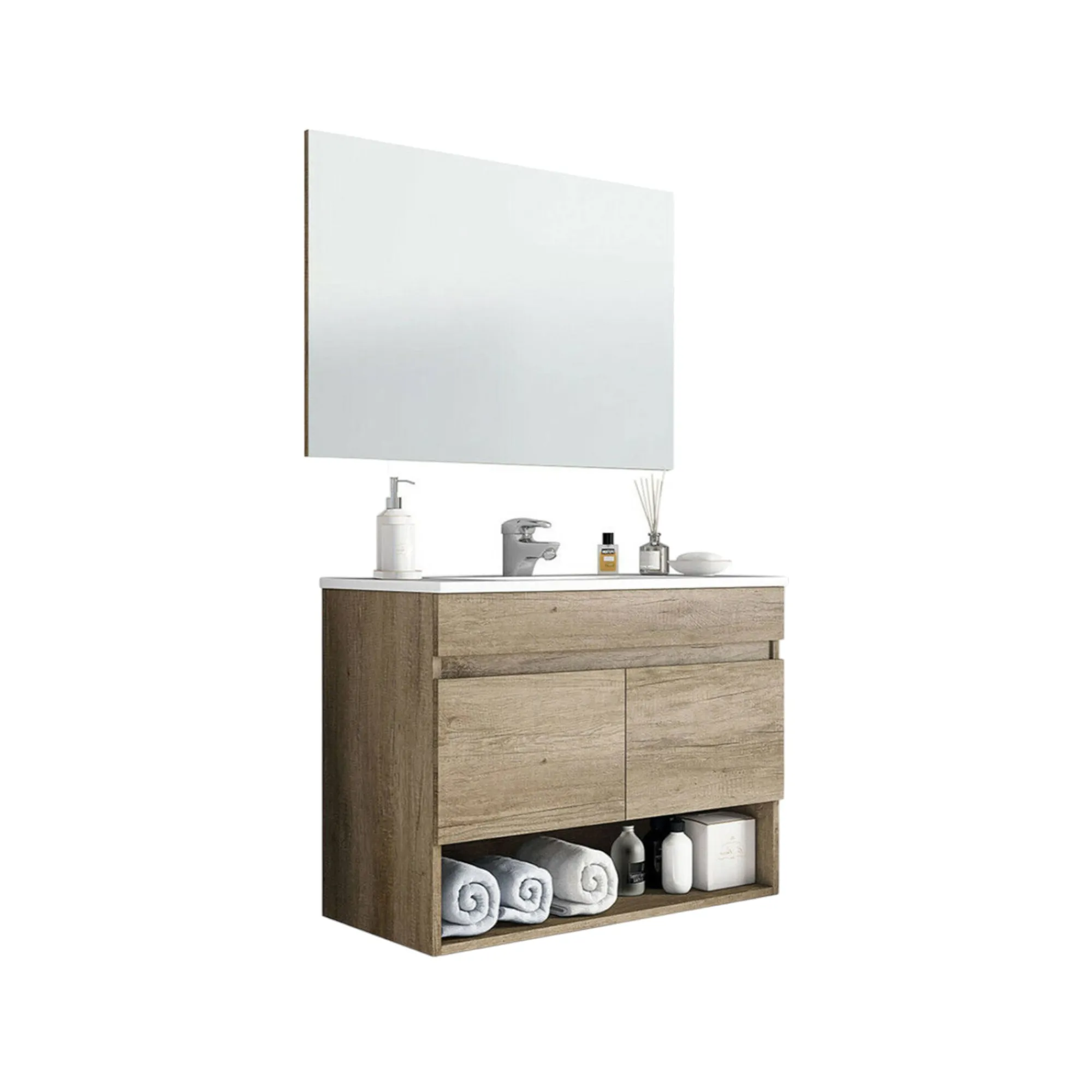 Mobile sottolavabo Enio, 80x45h64 cm,<Dmora Hot
