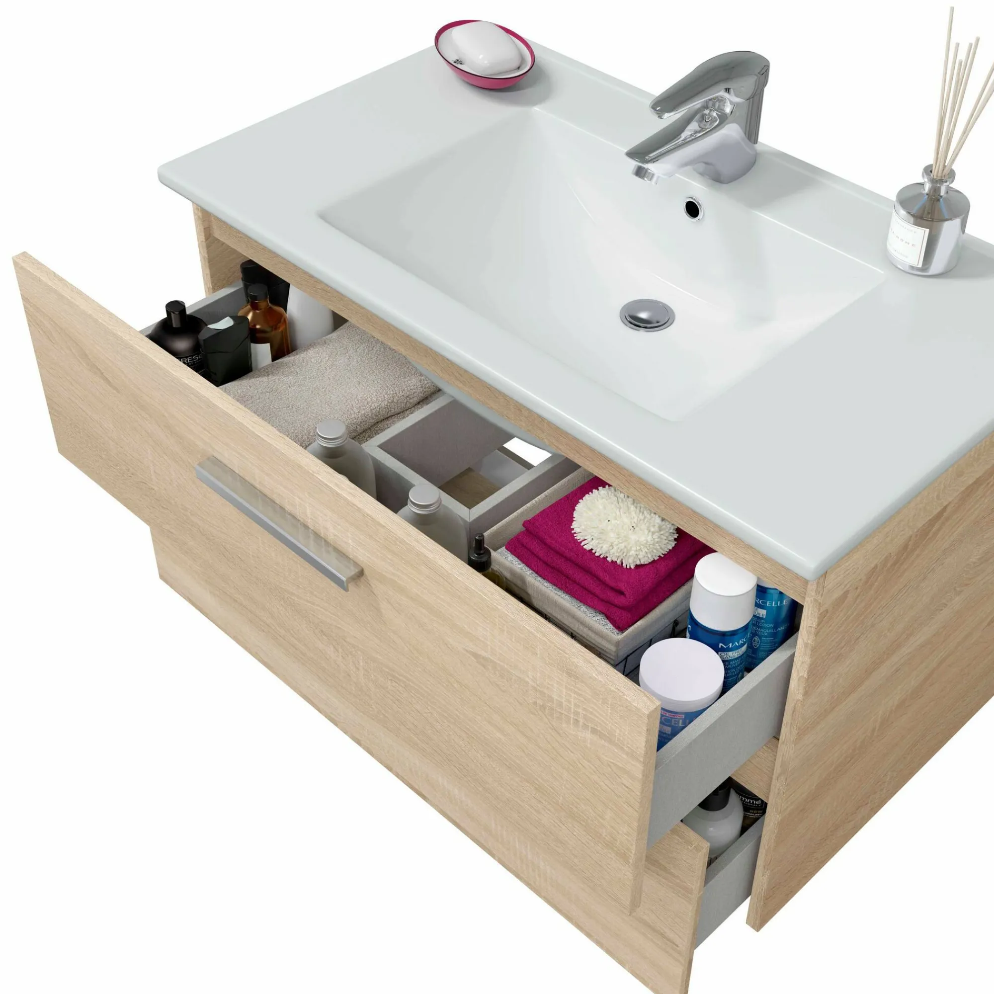 Mobile sottolavabo Felix, 80x45 h50 cm,<Dmora Sale