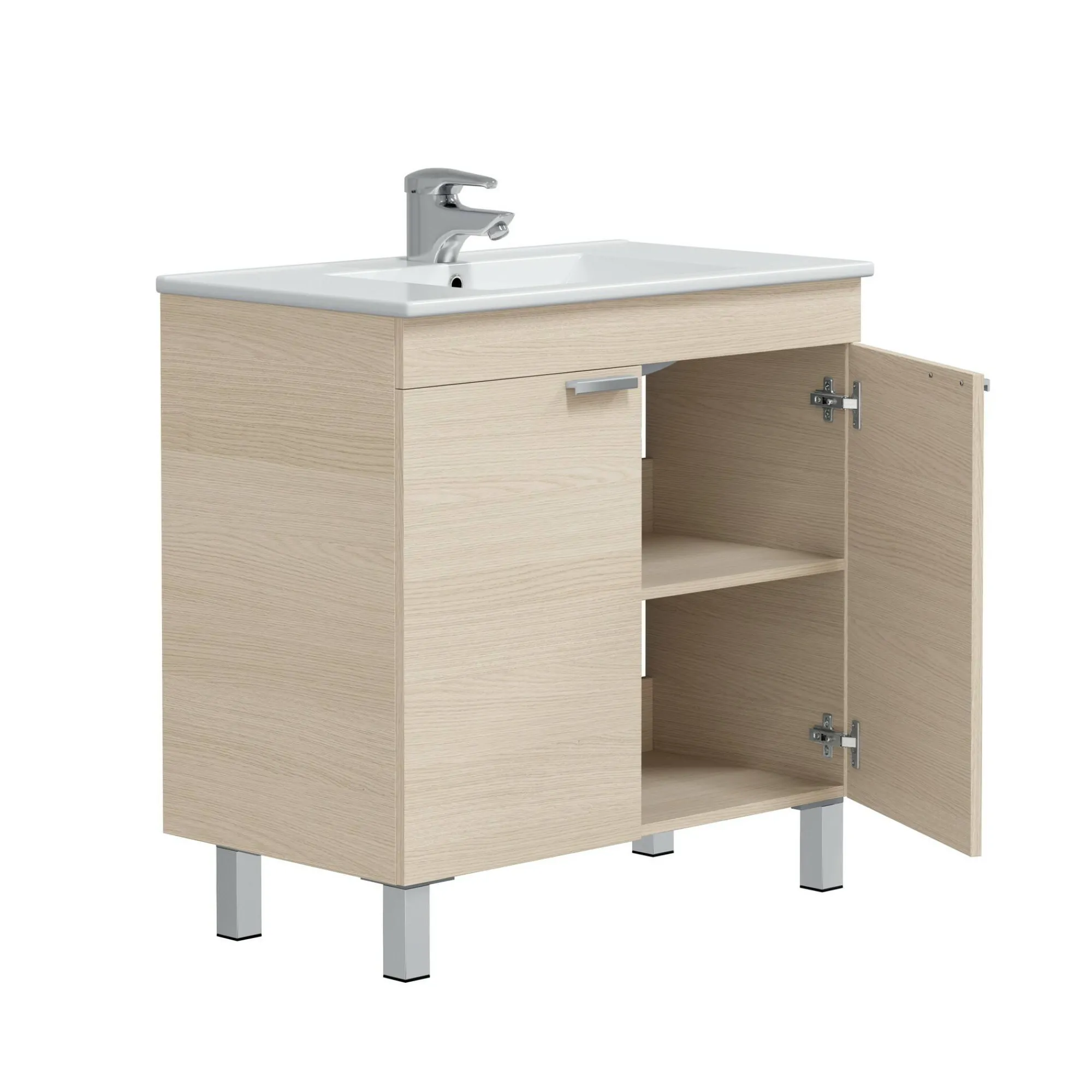 Mobile sottolavabo Florante, 80x45 h80 cm,<Dmora Clearance