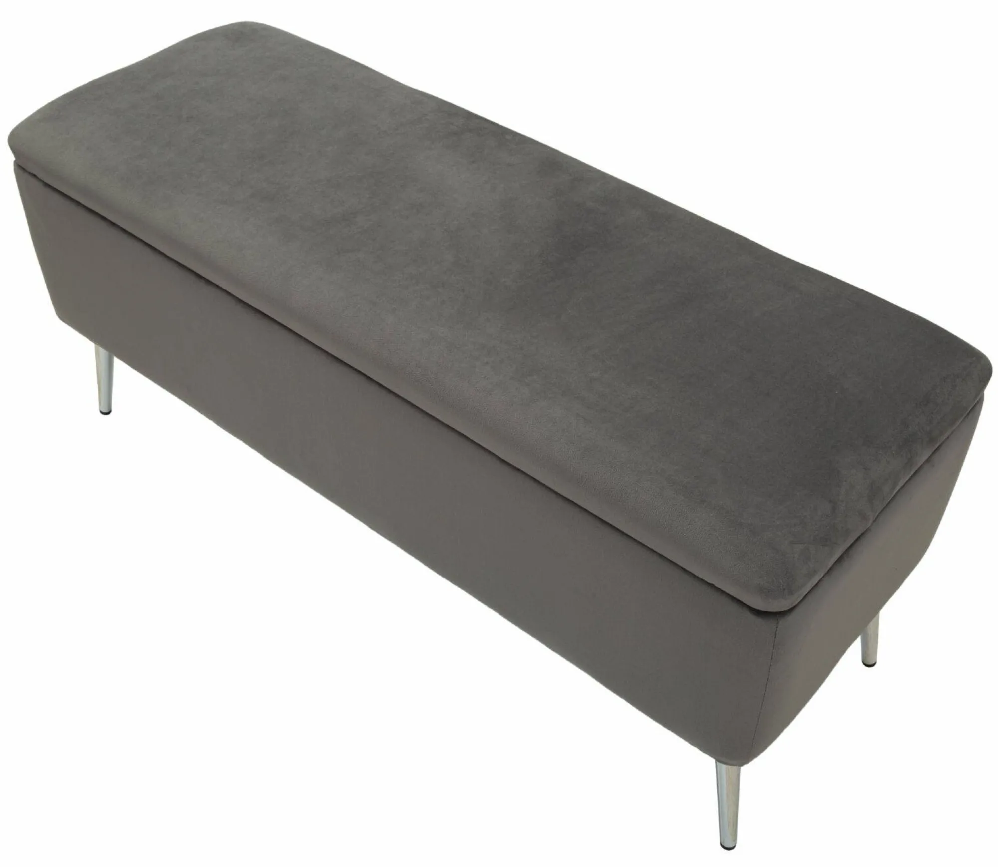Panca Aiano, 112x42 h50 cm, Grigio e Argento<Dmora Best