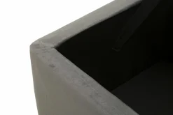Panca Aiano, 112x42 h50 cm, Grigio e Argento<Dmora Best