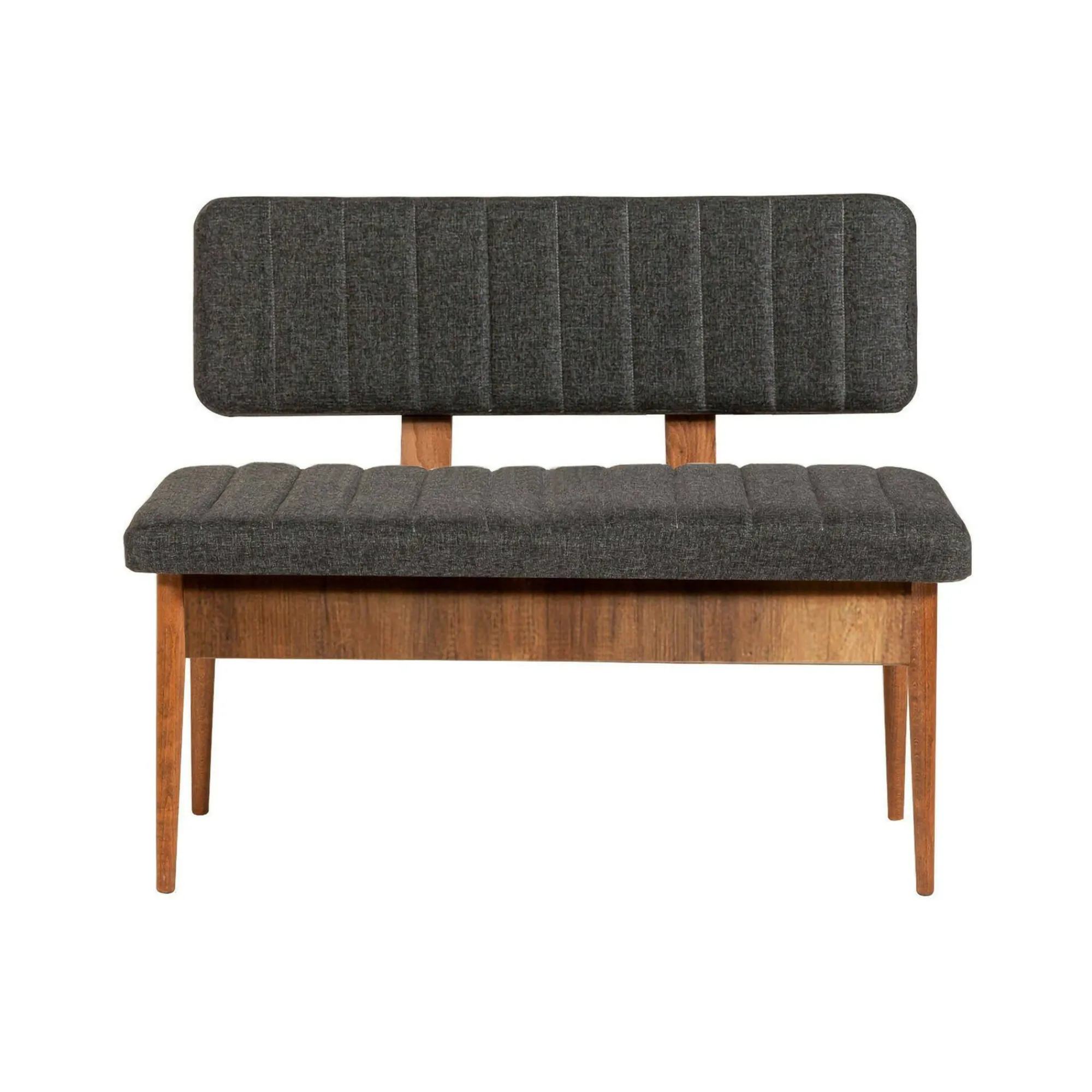 Panca Arielli, 110x40h85 cm, Noce e Antracite<Dmora Fashion