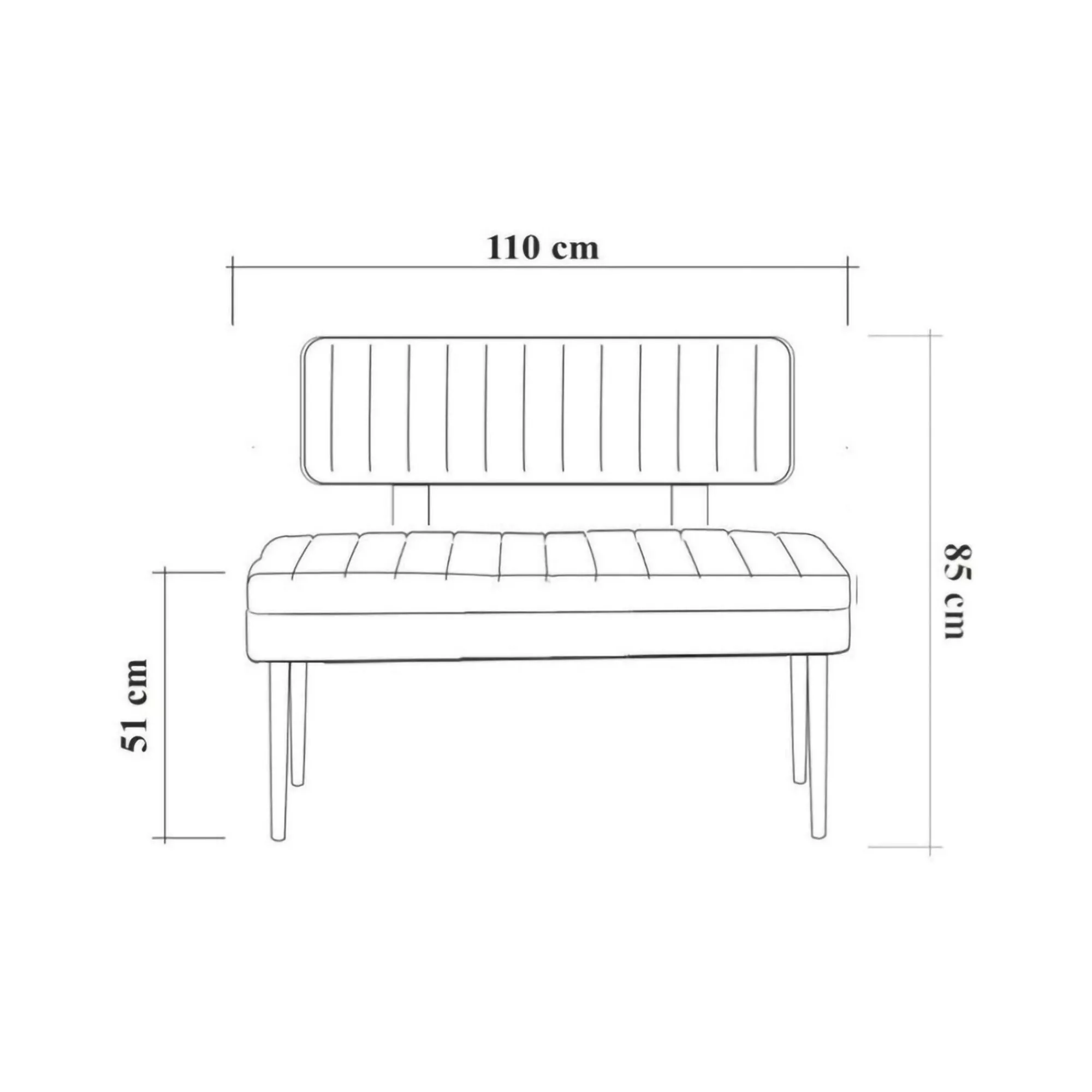 Panca Arielli, 110x40h85 cm, Noce e Antracite<Dmora Fashion