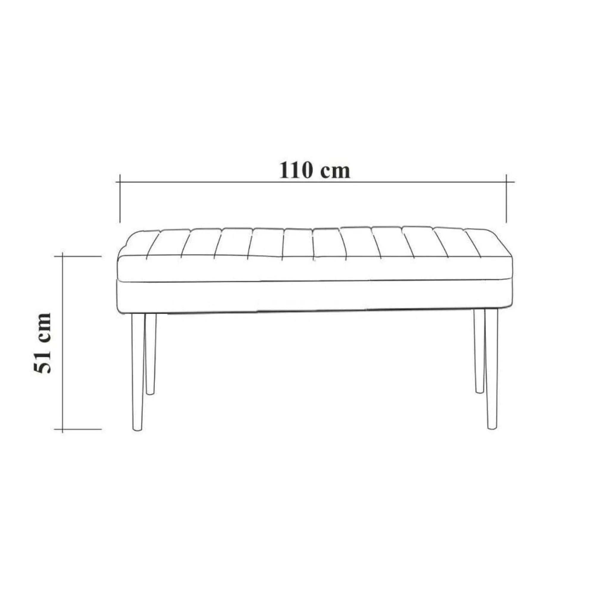 Panca Barthelemy, 110x40 h48 cm, Noce e Blu<Dmora Best