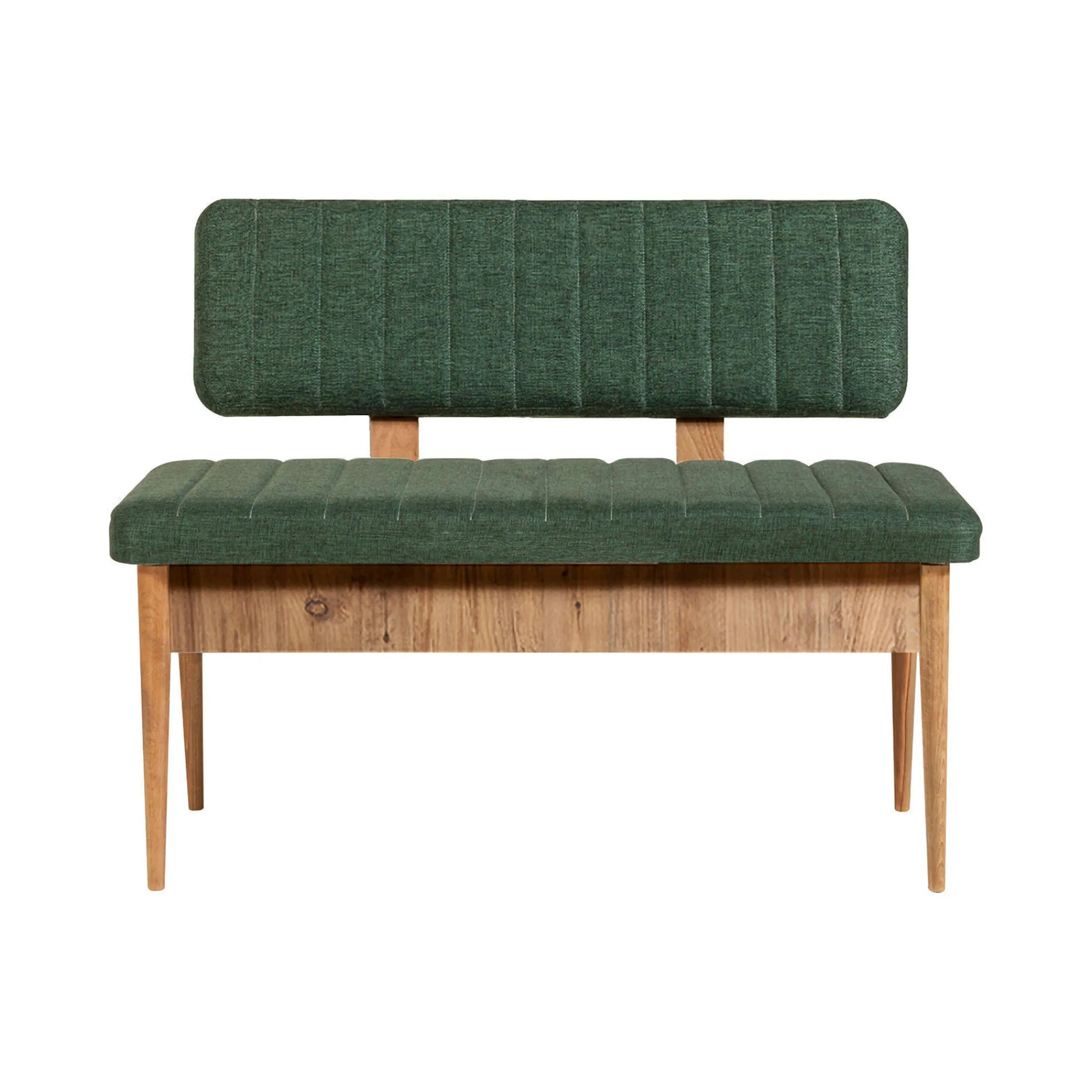 Panca Barthelemy, 110x40 h85 cm, Quercia e Verde<Dmora Hot
