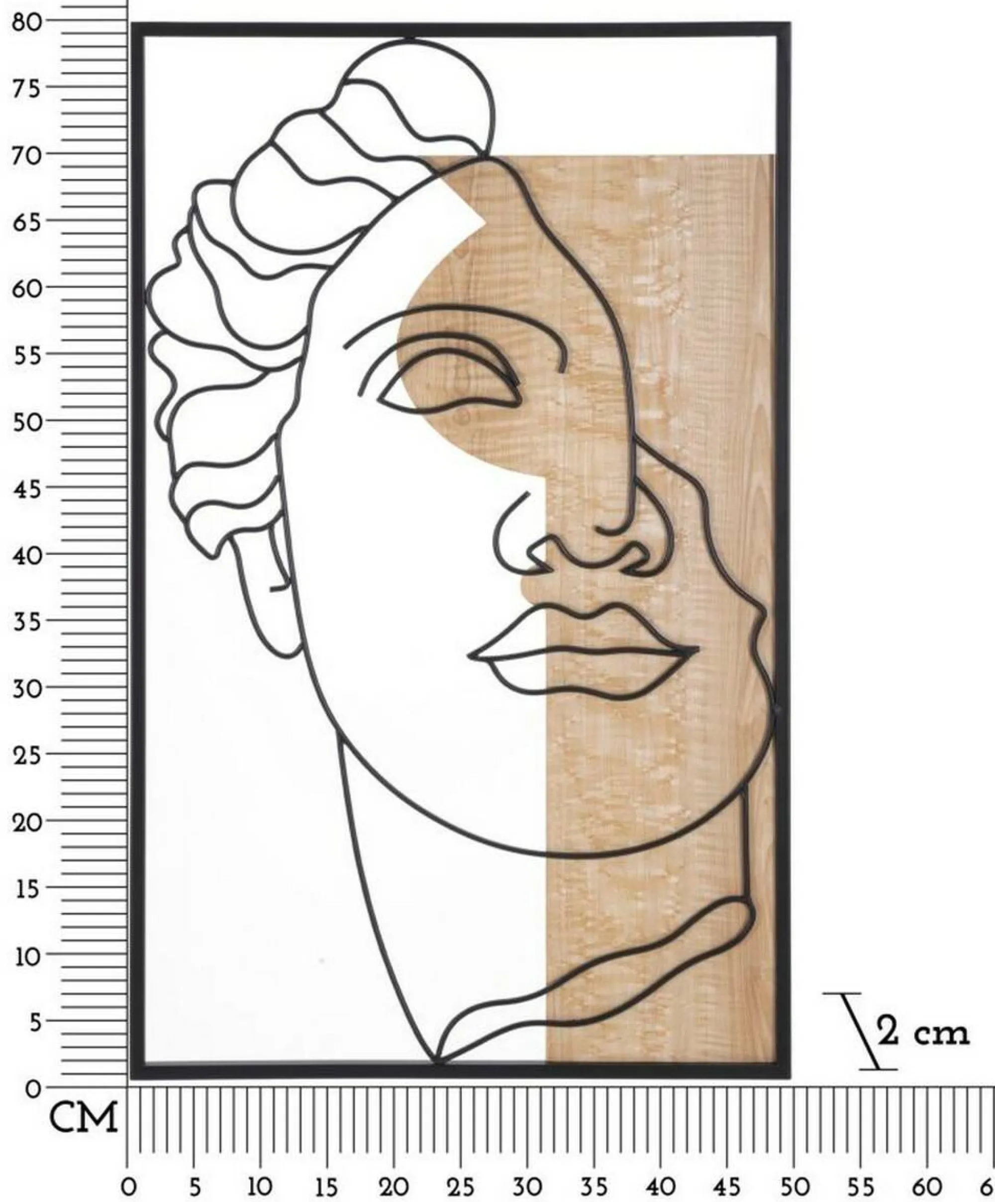Pannello decorativo Festa, 50x2 h80 cm,<Dmora Best Sale