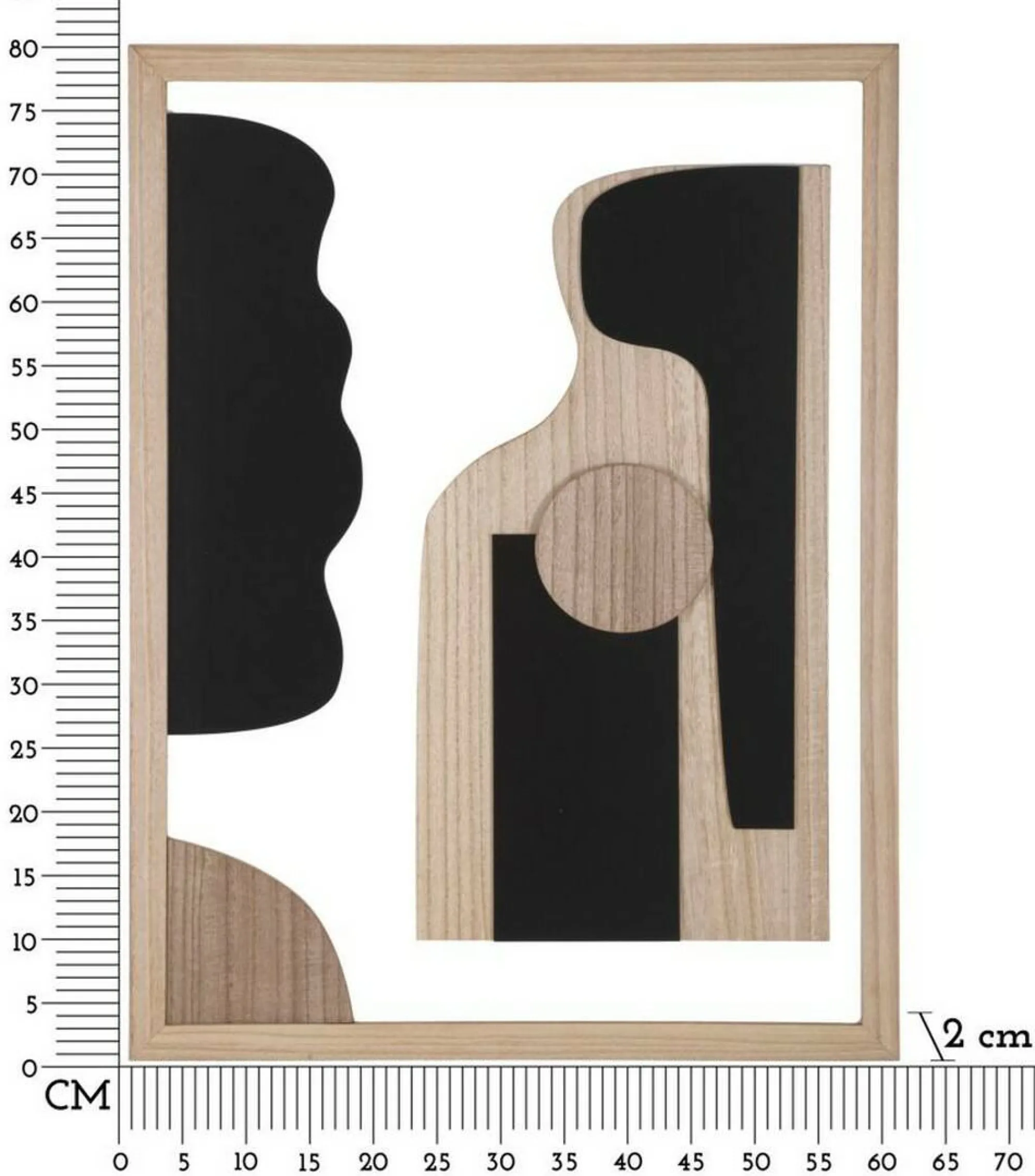 Pannello decorativo Pistoletto, 60x2 h80 cm,<Dmora Hot