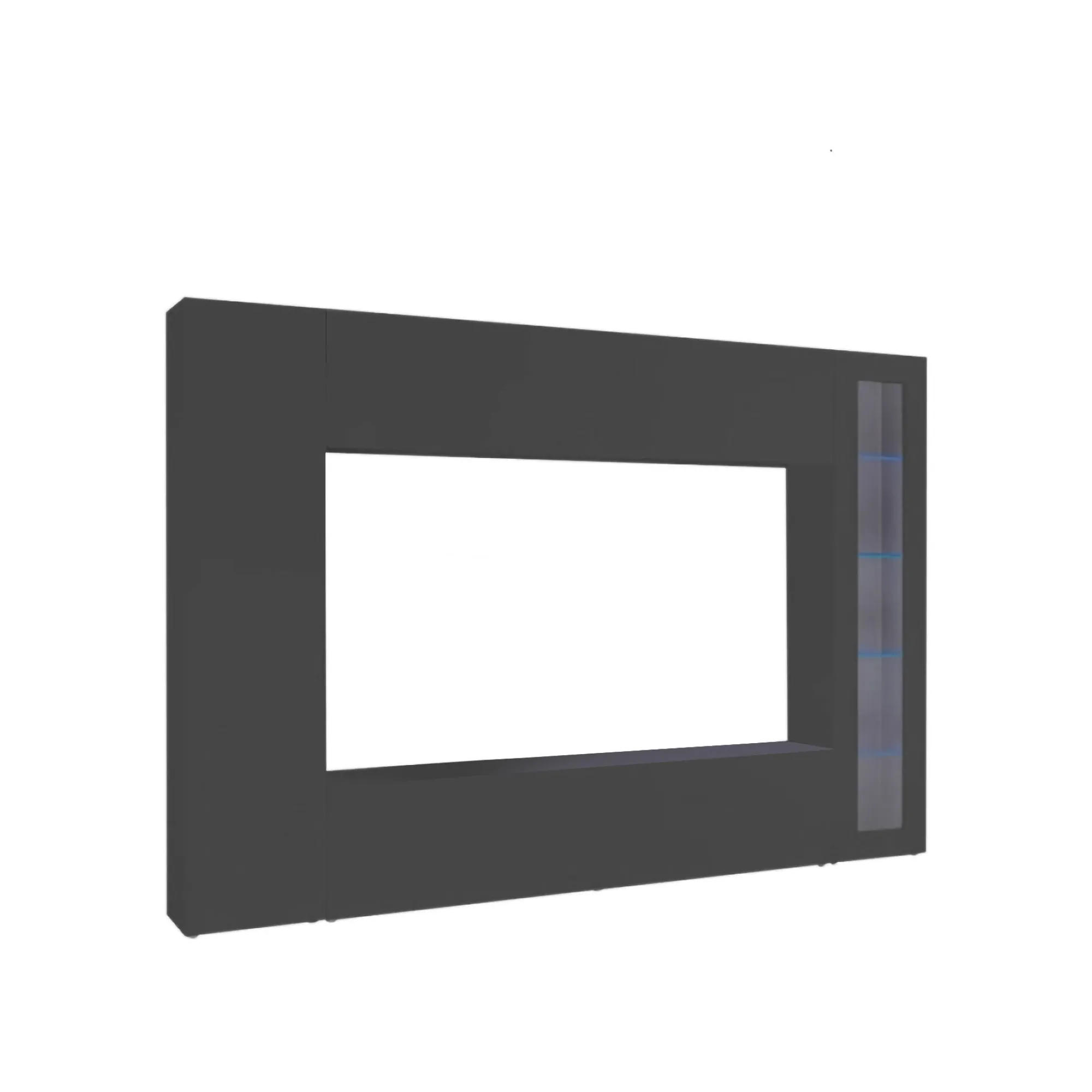Parete attrezzata Alatri, cm 260x30h180,<Dmora Cheap