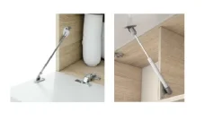 Parete attrezzata Aligator, 220x40h44 cm, Rovere effetto nodi e Bianco<Dmora Fashion