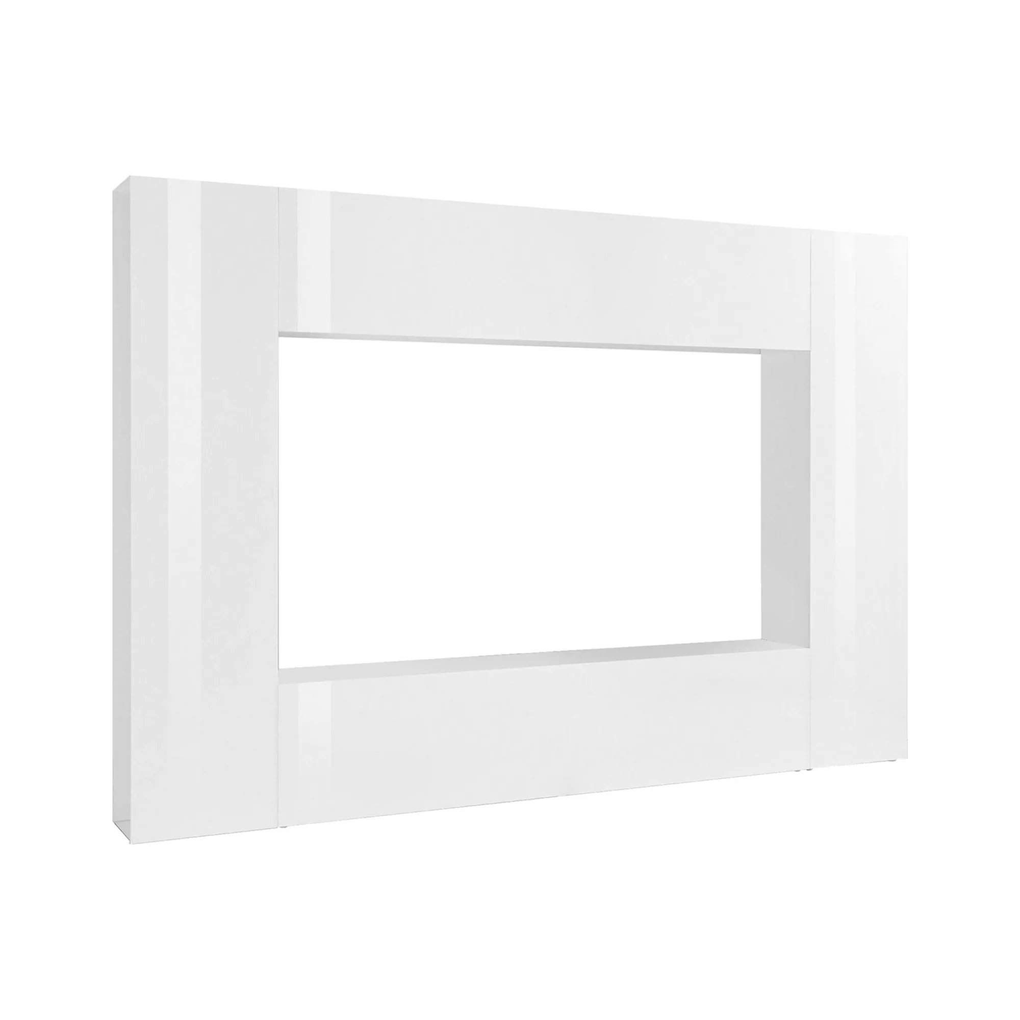 Parete attrezzata Amel, cm 260x30h180,<Dmora Online