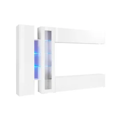 Parete attrezzata Annie, cm 280x30x180,<Dmora Cheap