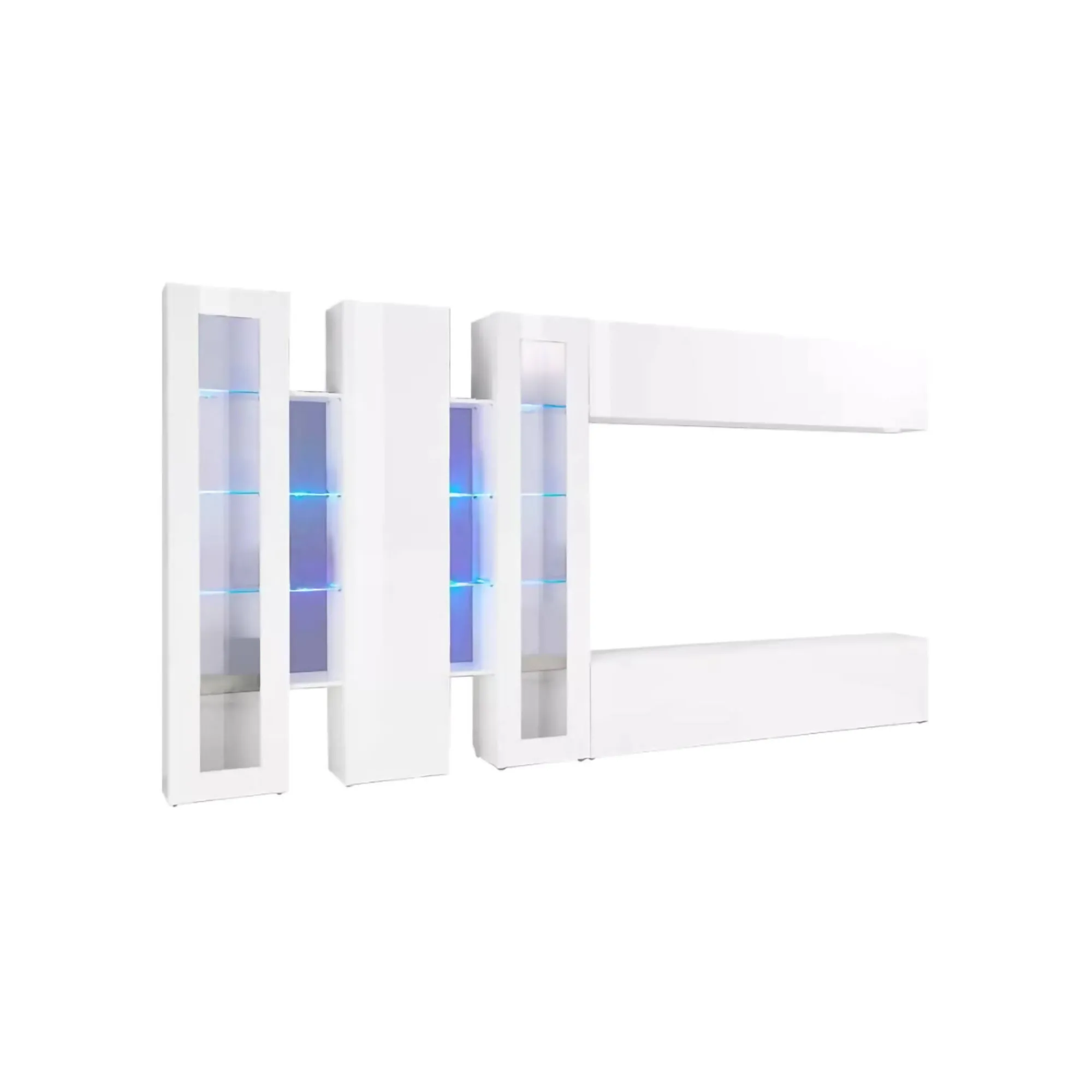 Parete attrezzata Atta, cm 340x30h180,<Dmora Best