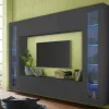 Parete attrezzata Bellizzi, cm 260x30h180,<Dmora Fashion