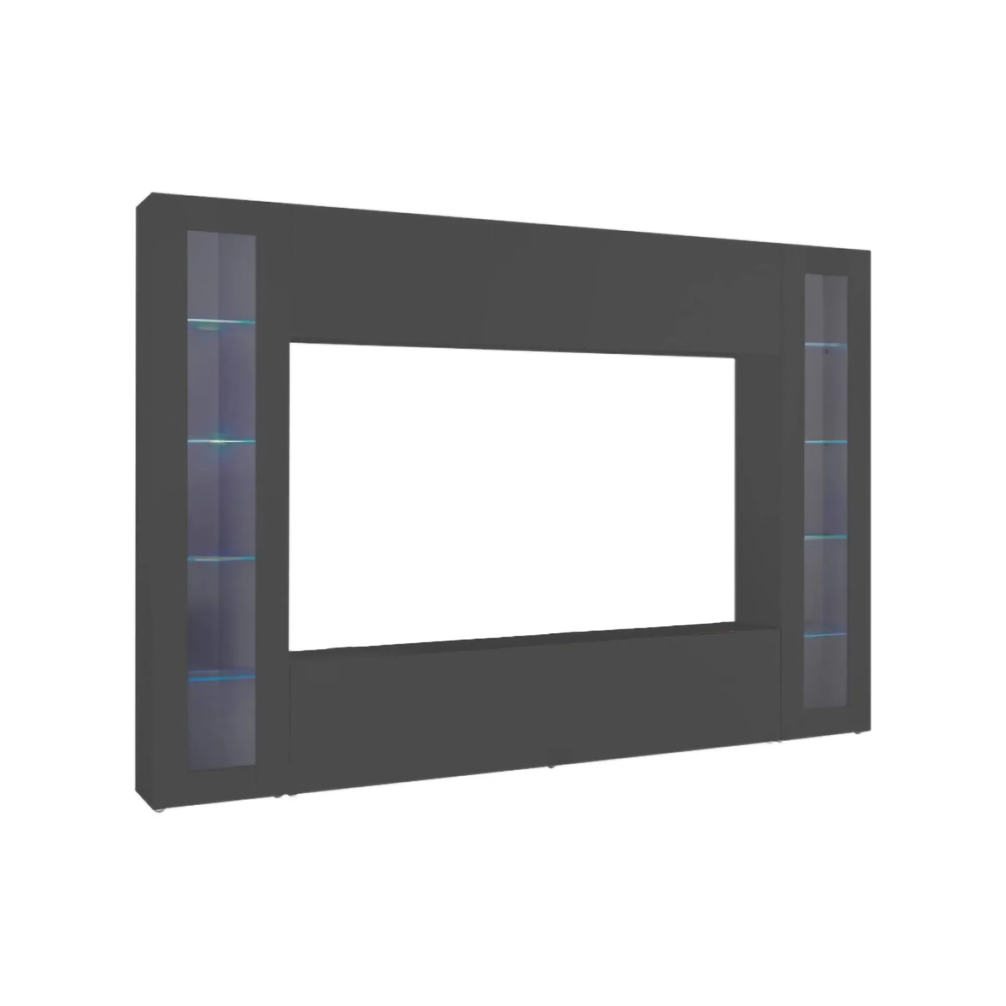 Parete attrezzata Bellizzi, cm 260x30h180,<Dmora Fashion