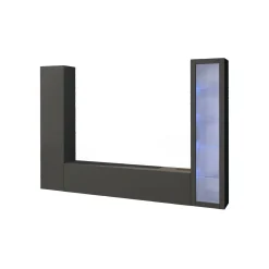 Parete attrezzata Felicina, cm 260x30h180,<Dmora Best