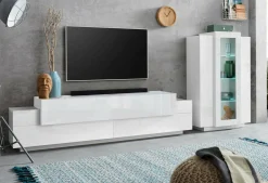 Parete attrezzata Maja, cm 280x45h120,<Dmora Flash Sale
