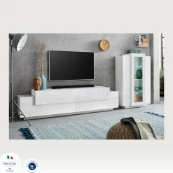 Parete attrezzata Maja, cm 280x45h120,<Dmora Flash Sale