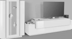 Parete attrezzata Maja, cm 280x45h120,<Dmora Flash Sale