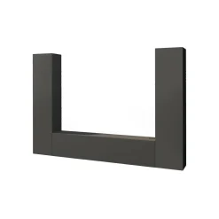 Parete attrezzata Natasha, cm 260x30h180,<Dmora Online