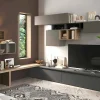 Parete attrezzata Polo, 276x40 h200 cm, Bronzo e Antracite<Dmora Sale