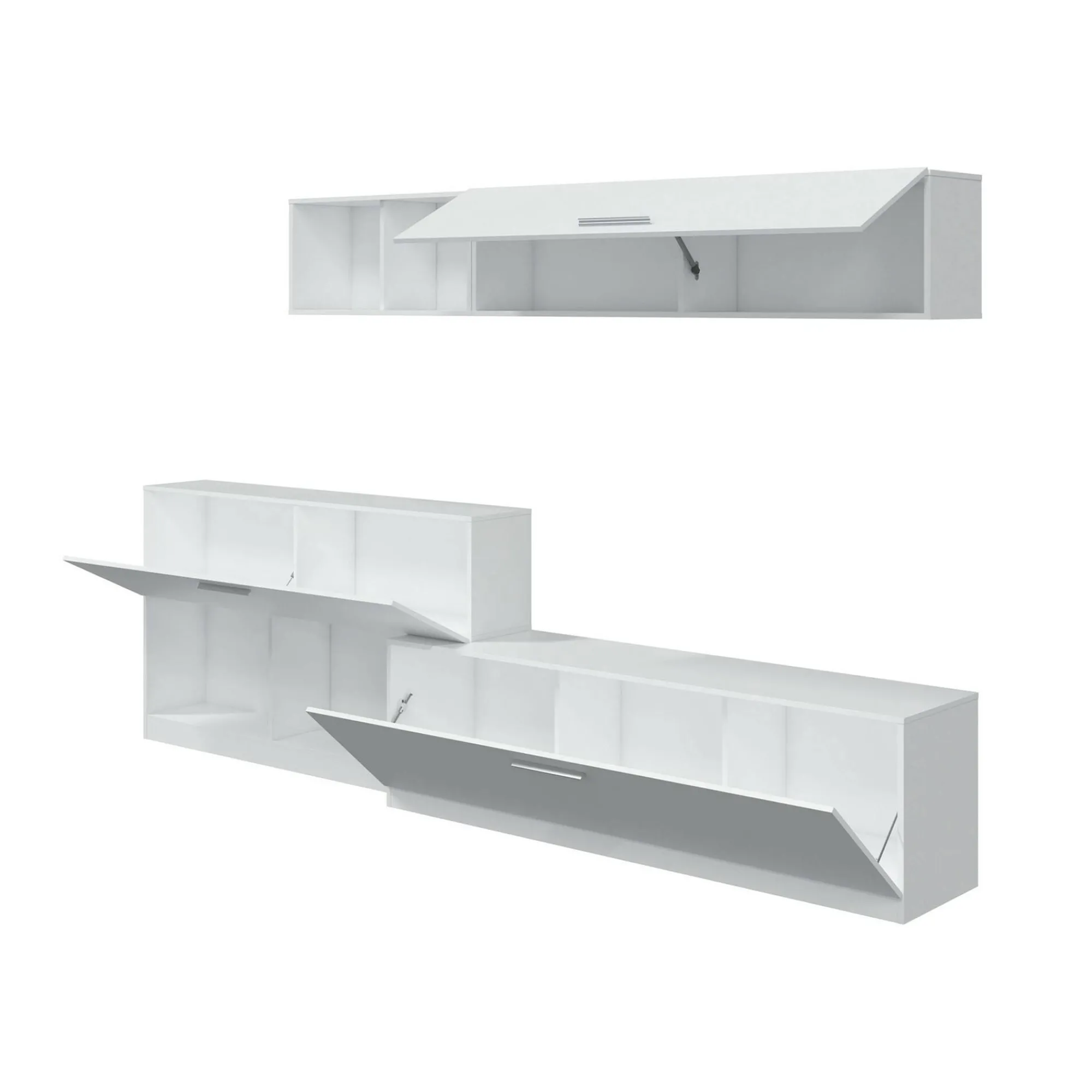 Parete attrezzata Vobarno, 260x41h222 cm,<Dmora Clearance