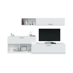 Parete attrezzata Vobarno, 260x41h222 cm,<Dmora Clearance