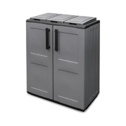 Pattumiera Artan, Grigio e Nero, Finitura quadri<Dmora Flash Sale